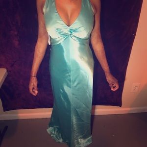 Cache Teal Prom Dress Size 2
